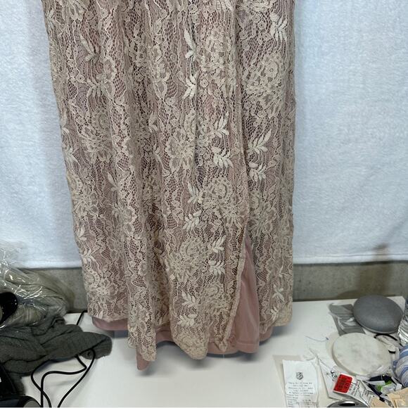Lulus Stolen Moments‎ Dusty Pink Sleeveless Maxi Dress Size S - Picture 5 of 11